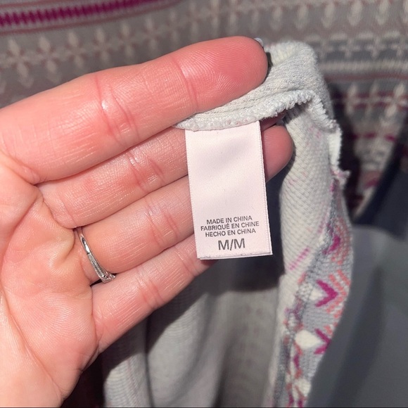 VICTORIA’S SECRET Fairisle Thermal Nightgown Pajamas M - Picture 4 of 7